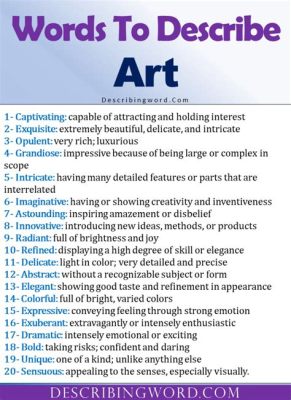 how to describe art: the role of emotions in artistic expression